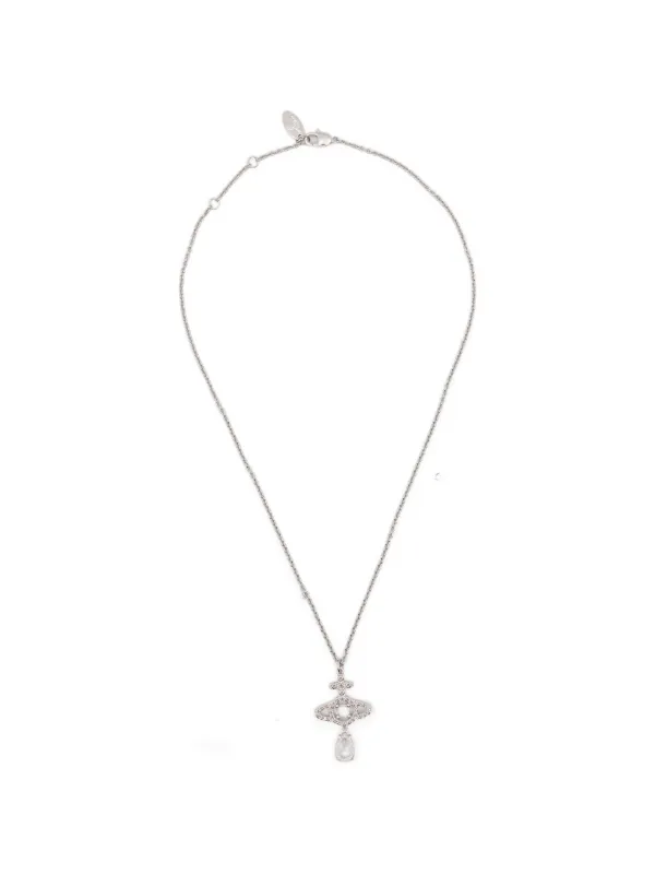vivienne westwood OLYMPIAオーブロゴネックレス Vivienne Westwood Olympia ネックレス | シルバートーン | FARFETCH JP