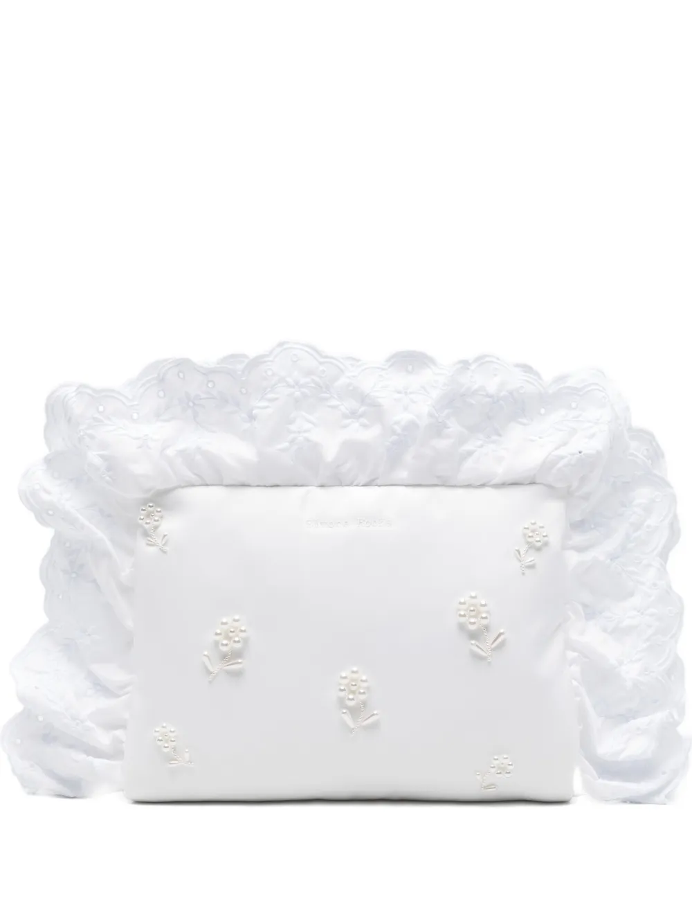 Simone Rocha embellished clutch bag - Bianco