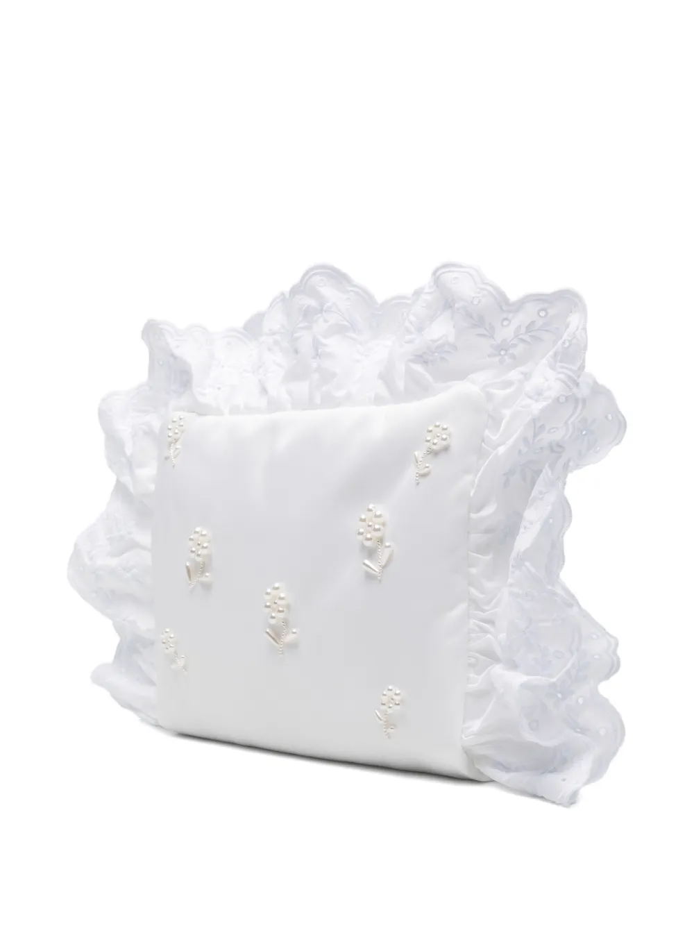  Simone Rocha Embellished Clutch Bag - White 
