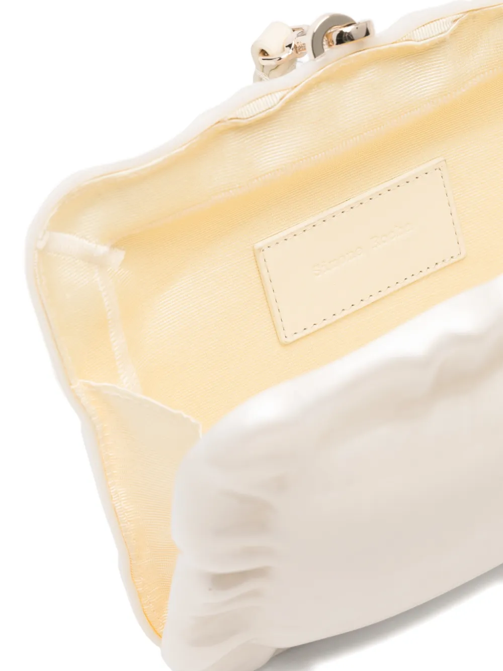 Simone Rocha Pearl kussenhoes clutch Wit