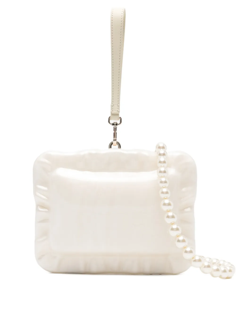 Simone Rocha pearl pillowcase clutch - Bianco