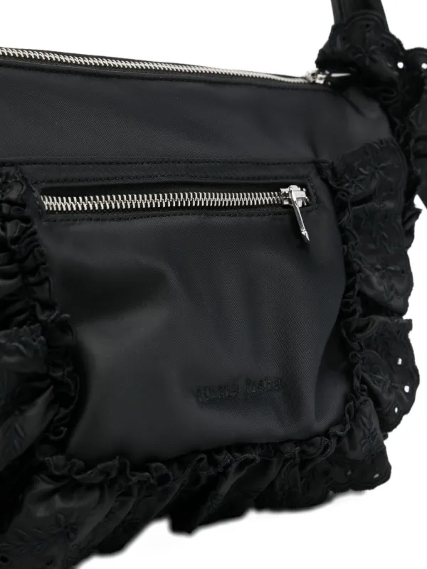 Simone Rocha黒 ナイロン ボディバッグ パール装飾付き新品 Simone Rocha黒 ナイロン ボディバッグ パール装飾付き新品 SIMONE