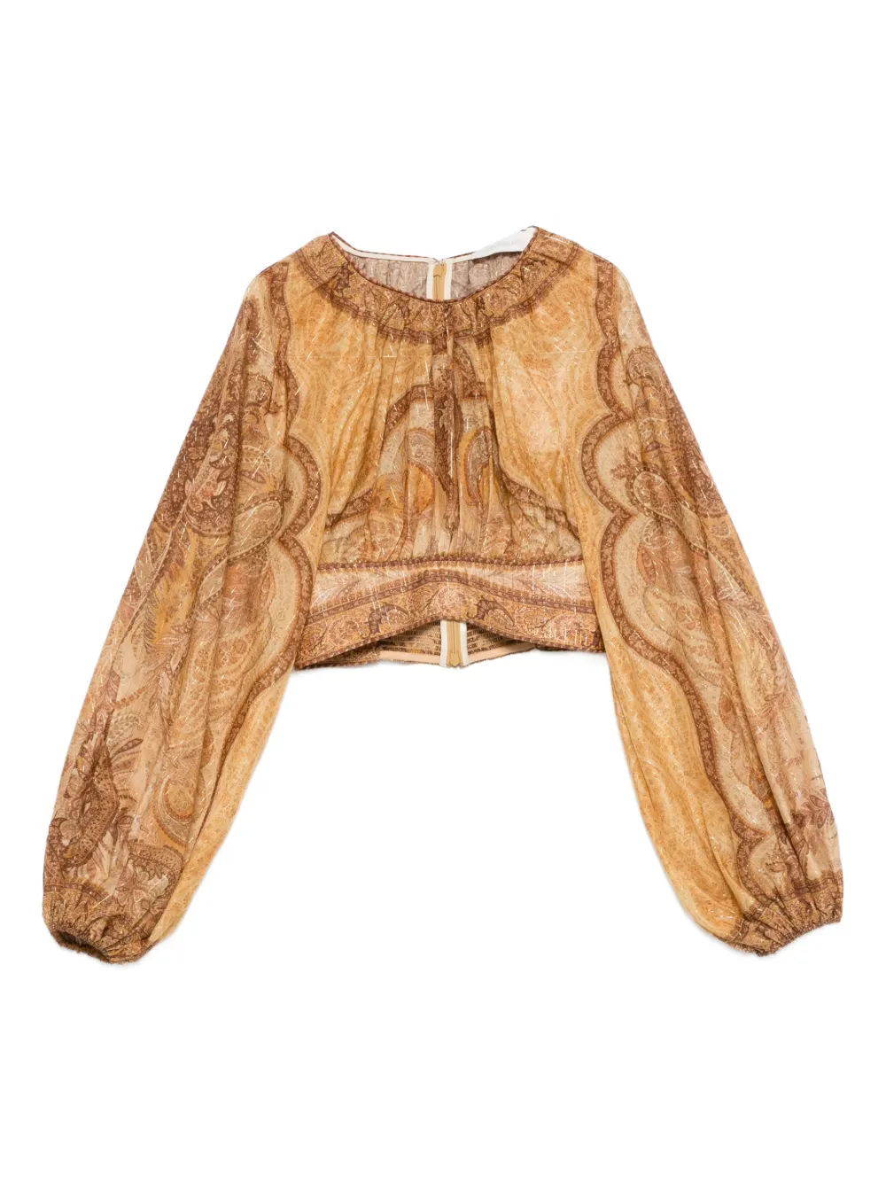 ZIMMERMANN Wanderlust printed blouse - Giallo