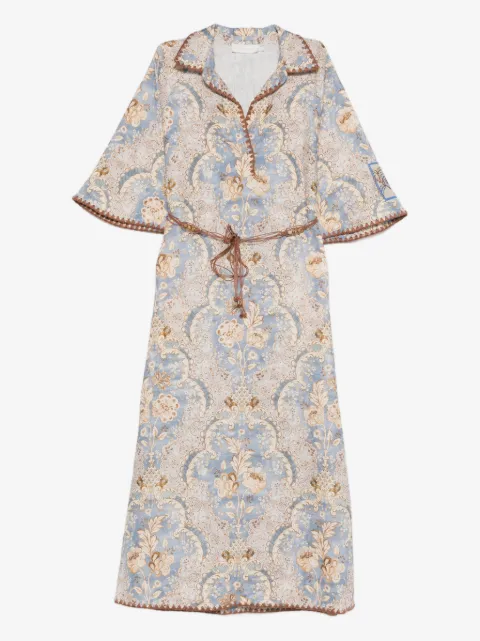 ZIMMERMANN Daylight print midi dress