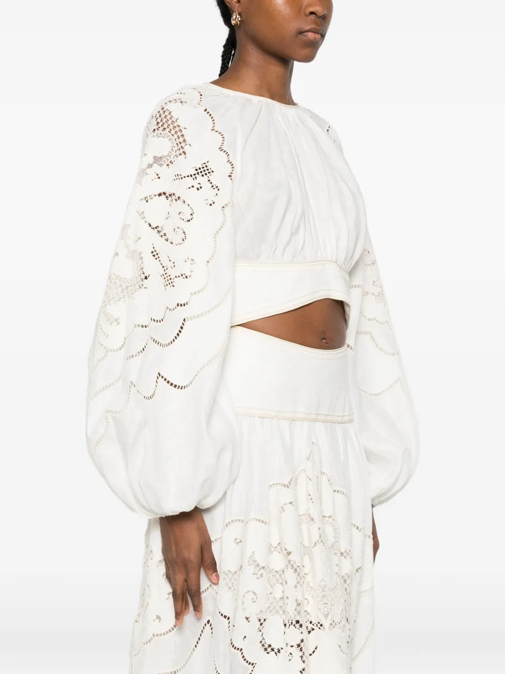  Zimmermann Daylight Embroidered Blouse - White 