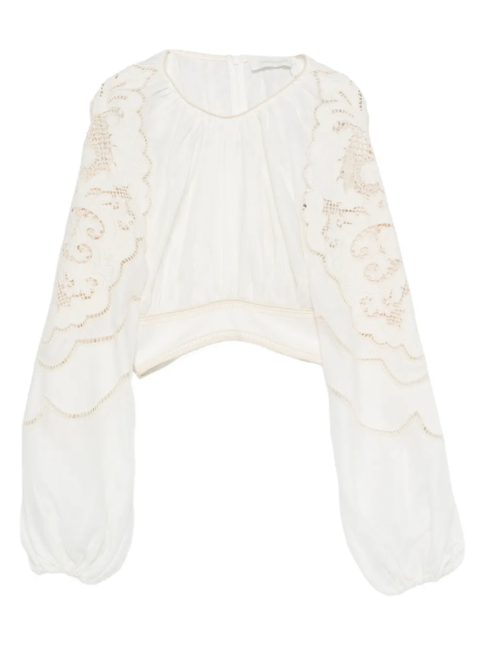Zimmermann Daylight Embroidered Blouse In Neutral