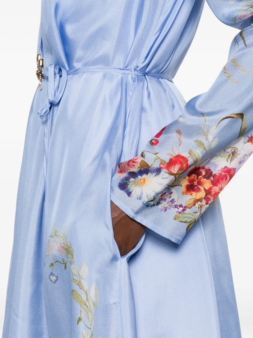 ZIMMERMANN Patience maxi-jurk Blauw