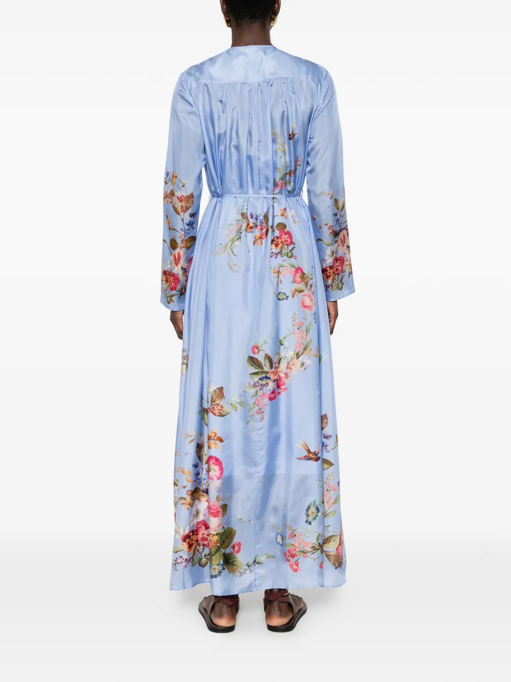 ZIMMERMANN Patience maxi-jurk Blauw