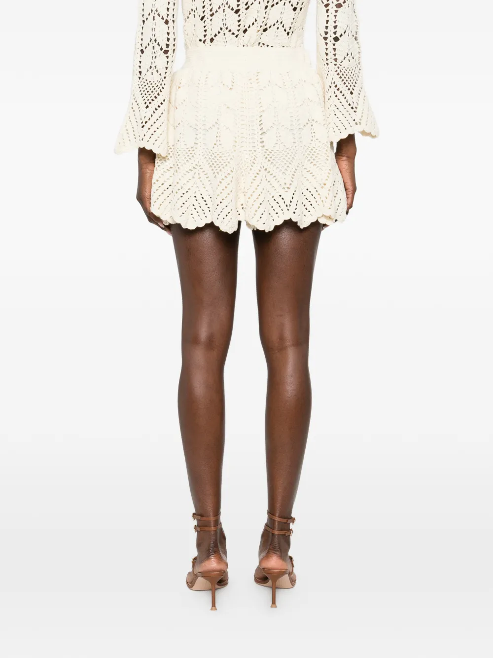 ZIMMERMANN Awaken Crochet Shorts | White | FARFETCH