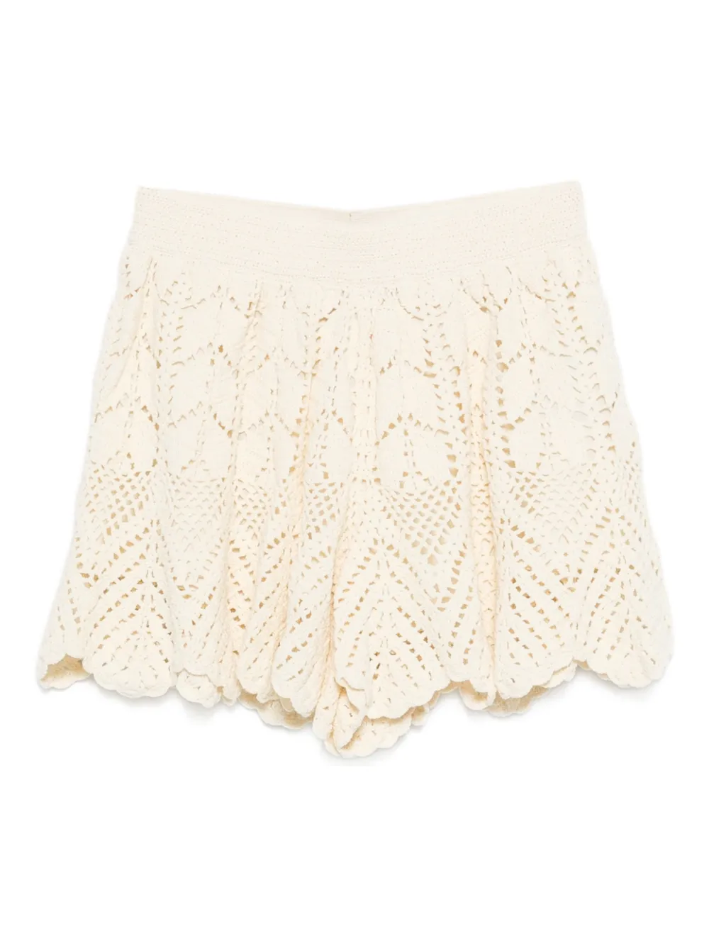 ZIMMERMANN Awaken lace crochet shorts - Nude