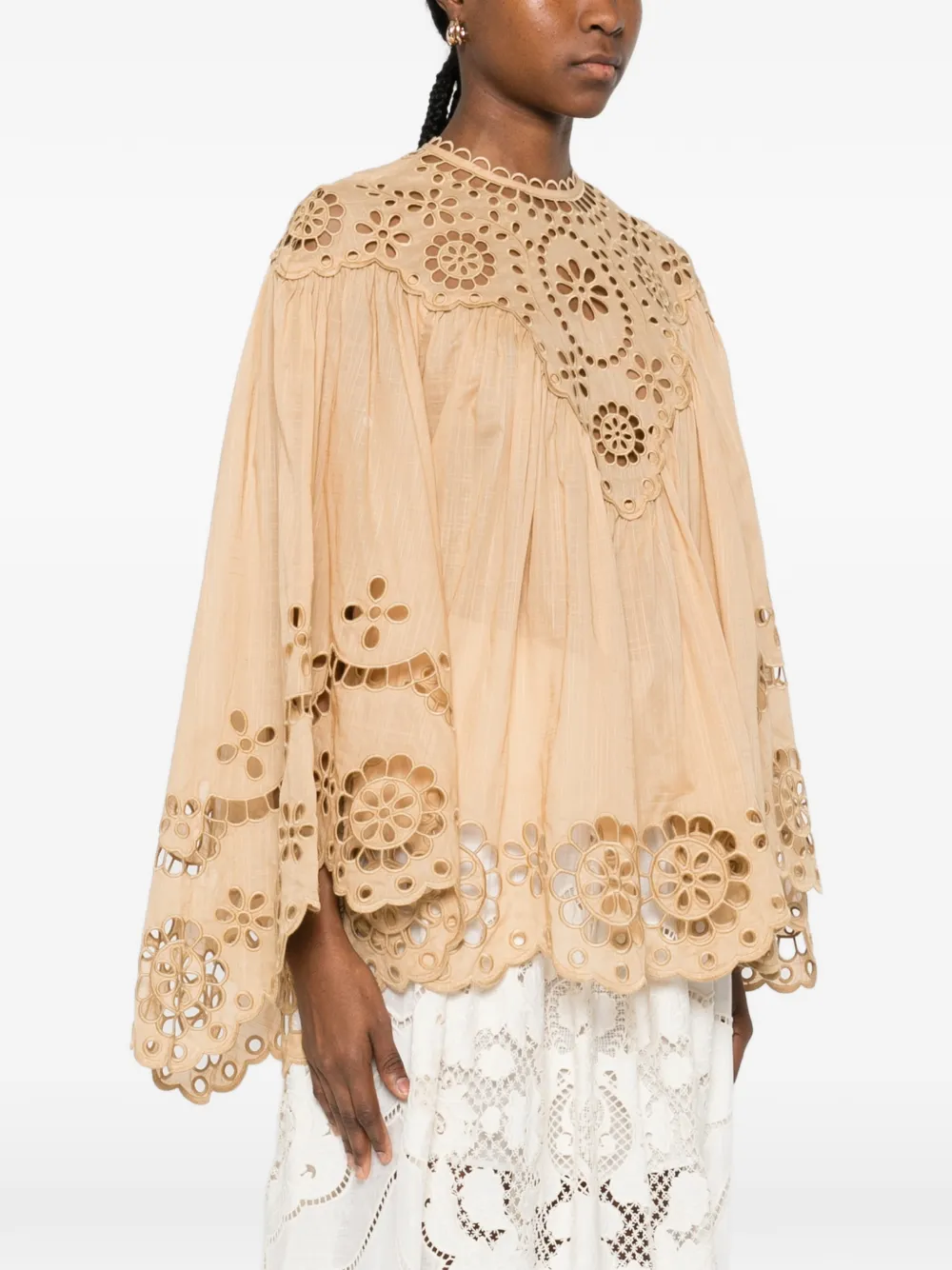  Zimmermann Awaken Embroidered Blouse - Neutrals 