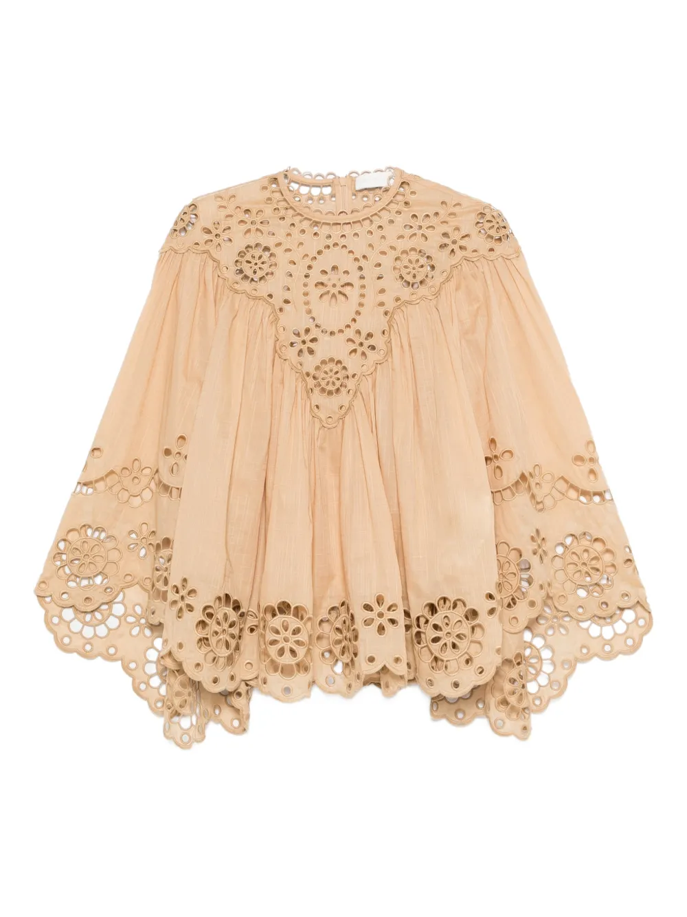 ZIMMERMANN embroidered blouse - Toni neutri