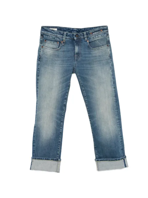 R13 cuffed straight jeans