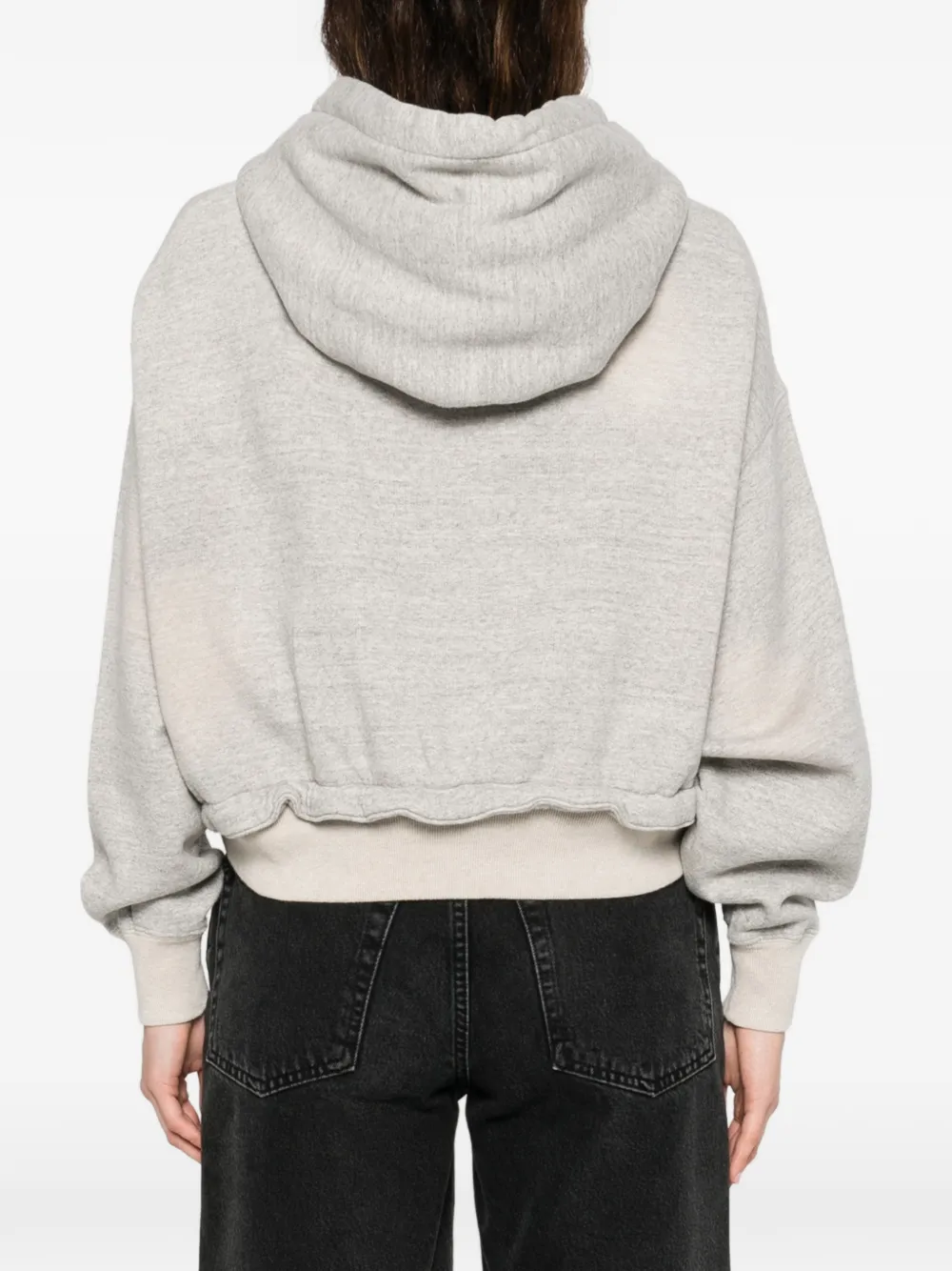 R13 Hoodie met gesmockte afwerking Grijs