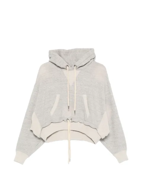 R13 cinched-hem hoodie