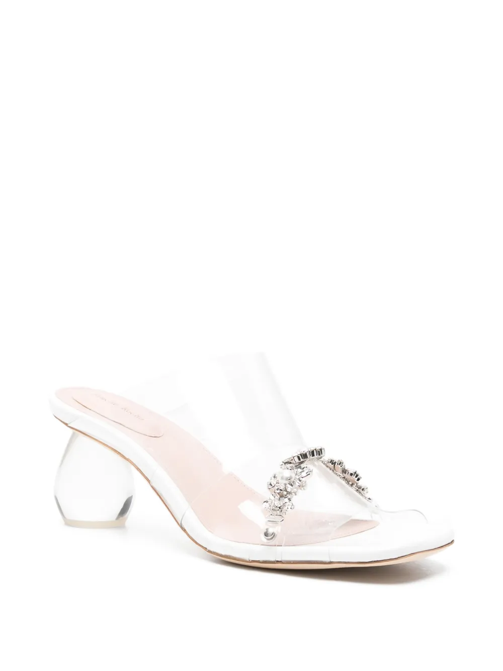 Simone Rocha Sandalen met perspex hak Wit