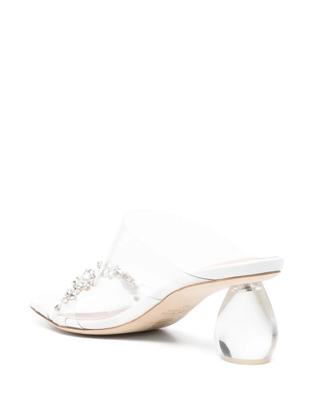 Simone Rocha Sandalen met perspex hak Wit