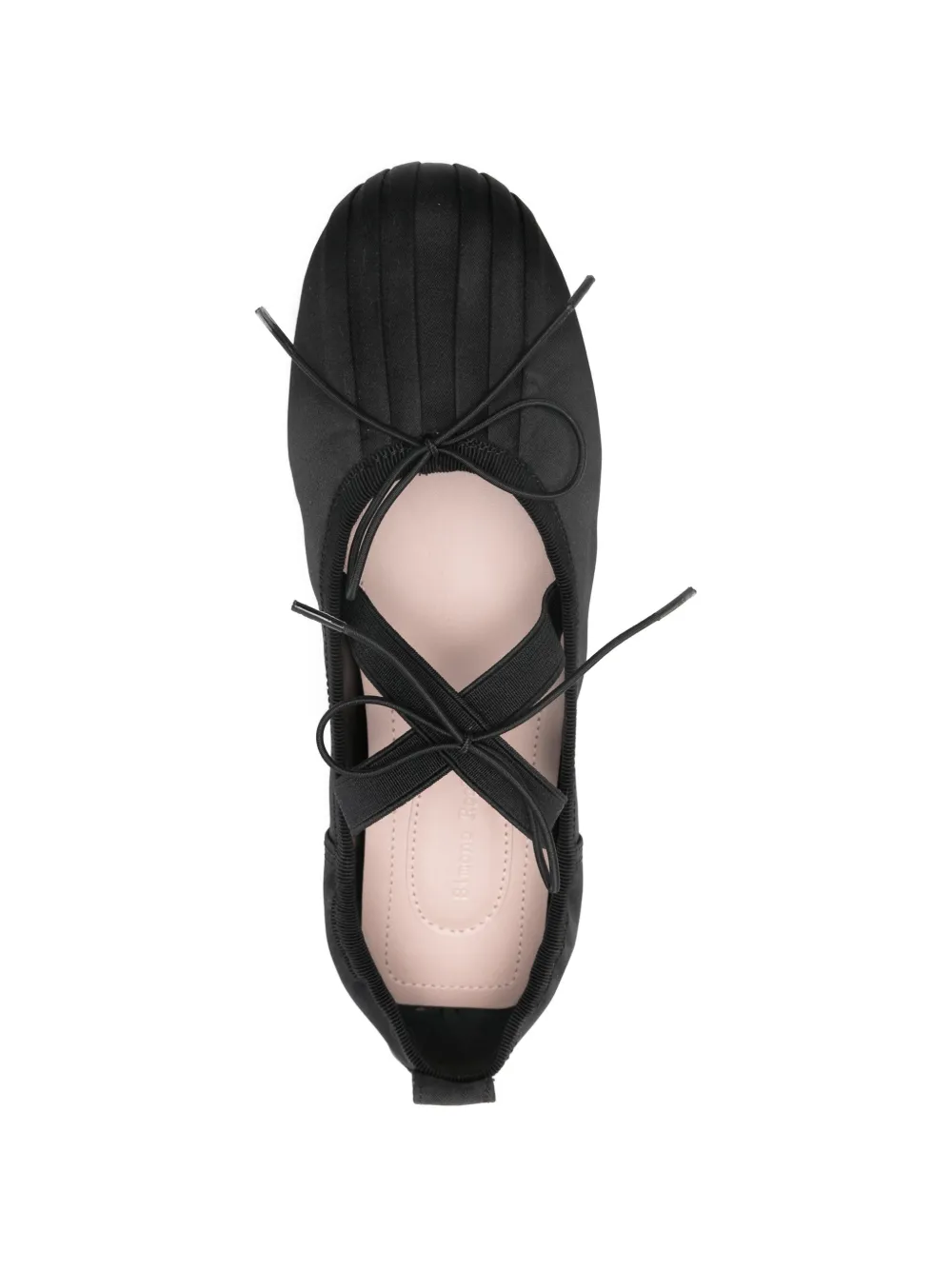 Simone Rocha ballerina grip flat pumps Zwart