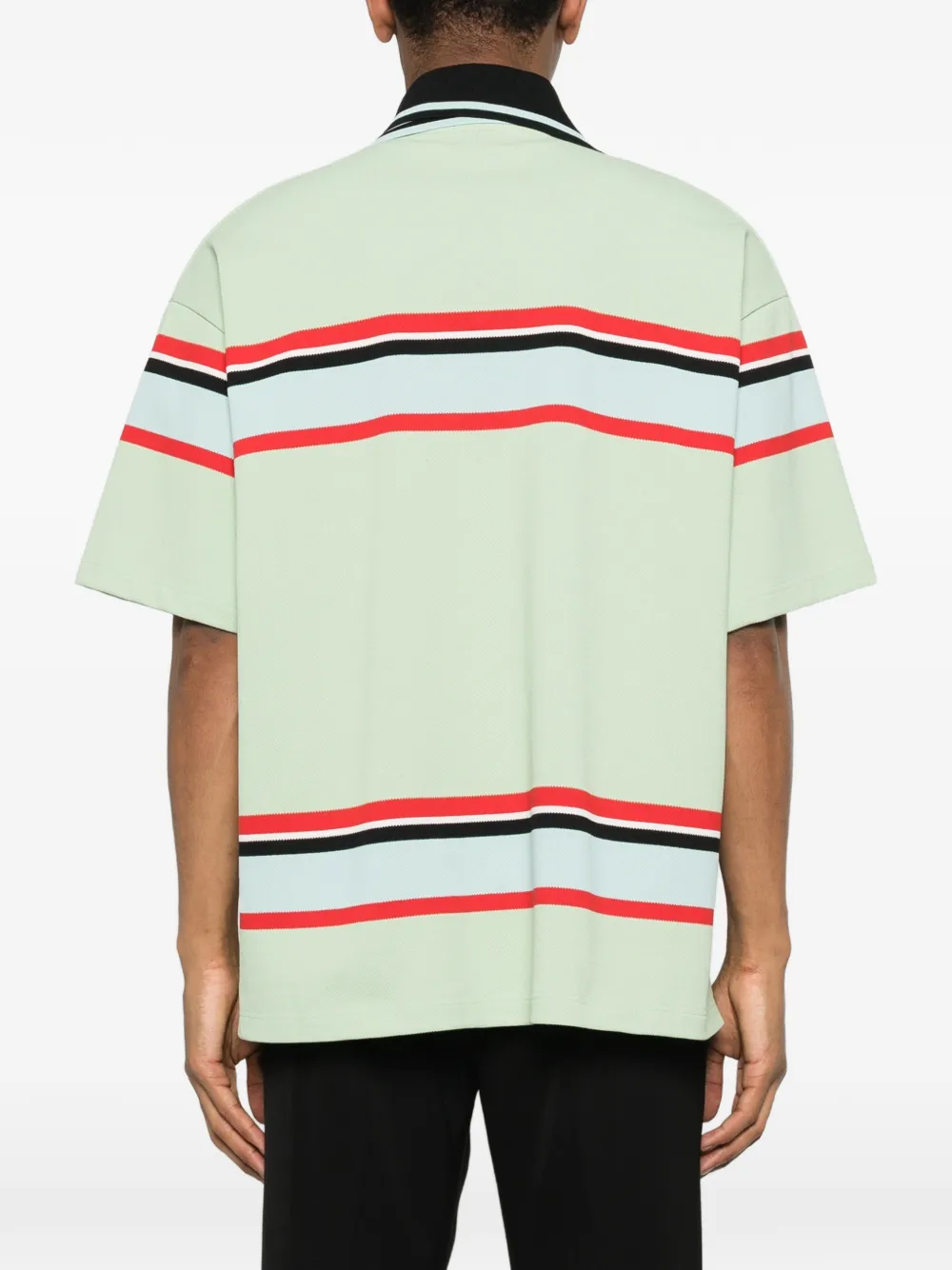 Kolor Gestreept poloshirt Groen