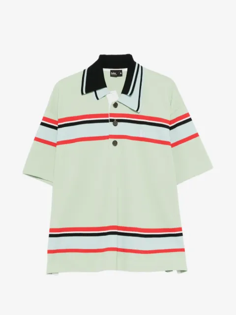 Kolor striped short-sleeve polo shirt