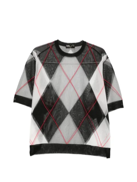 Kolor argyle oversized T-shirt