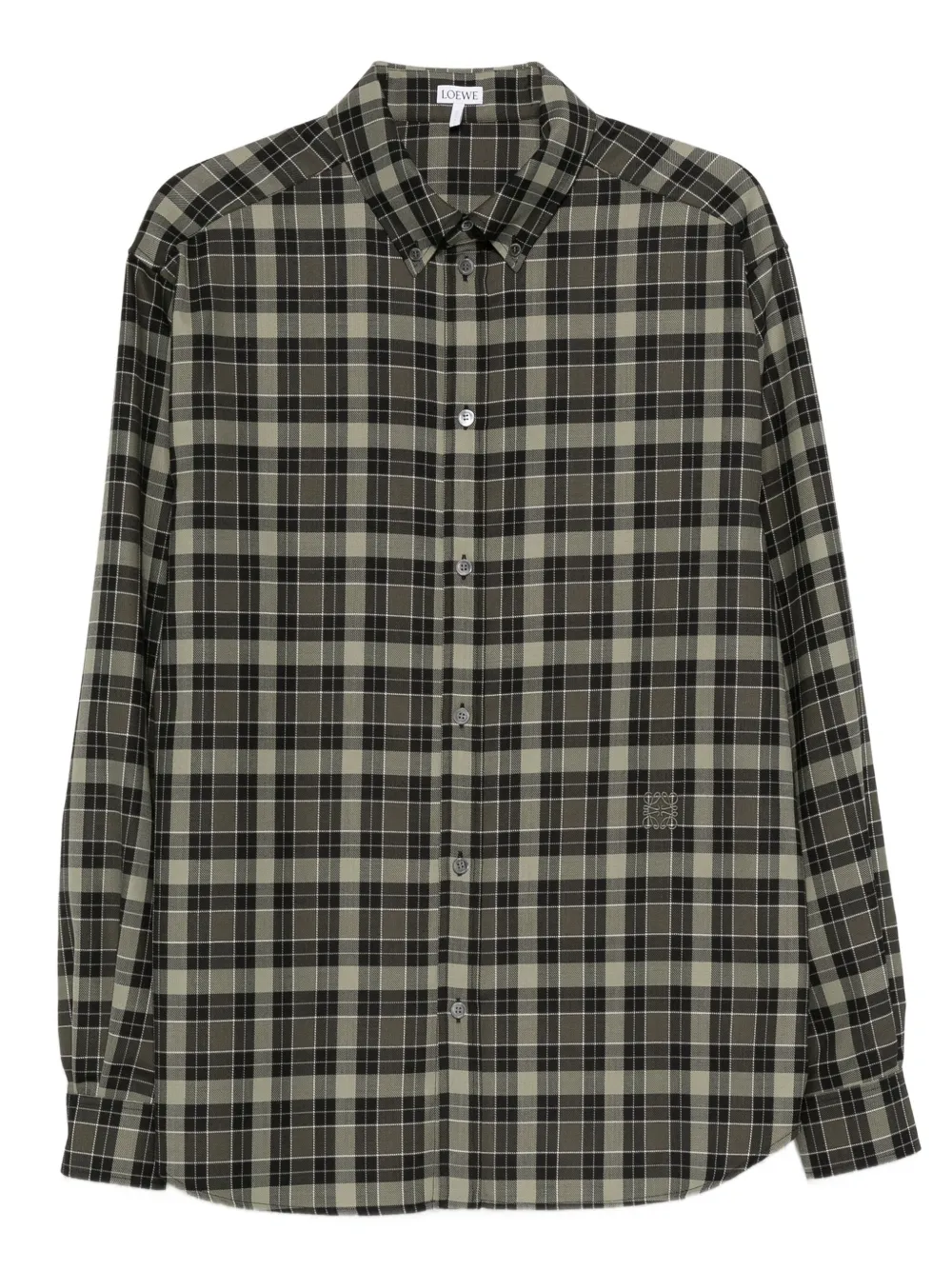 LOEWE plaid button-up shirt -...