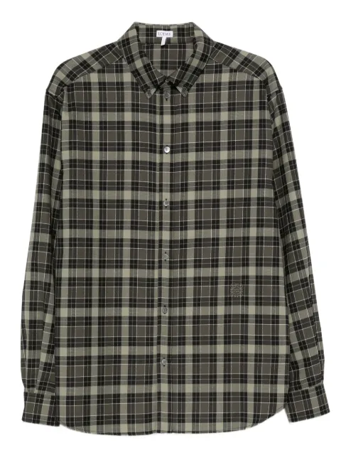 LOEWE Camisa xadrez com abotoamento