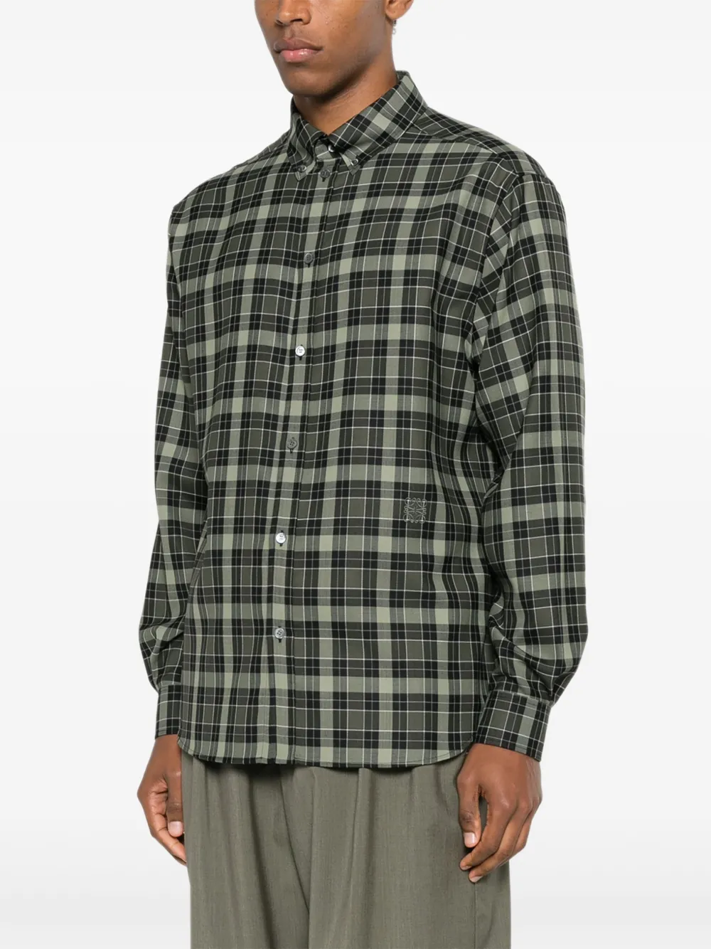 LOEWE Button-up overhemd Groen