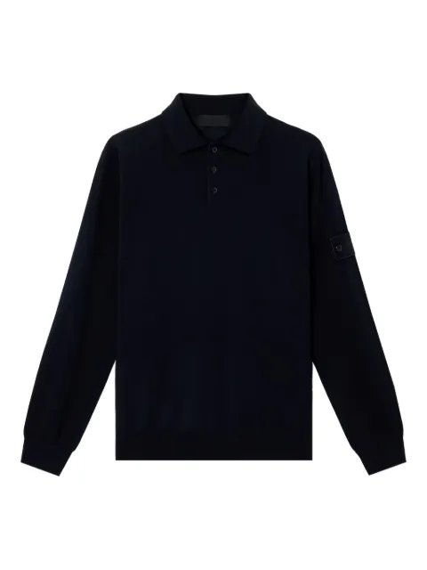 Stone Island logo-badge polo shirt