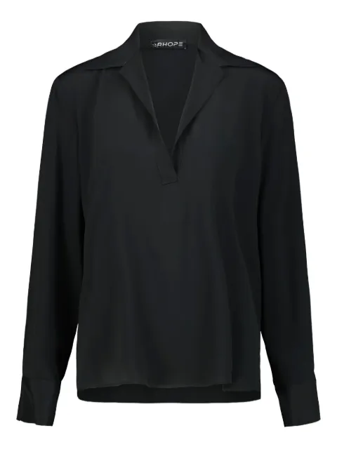 DRHOPE V-neck collared blouse