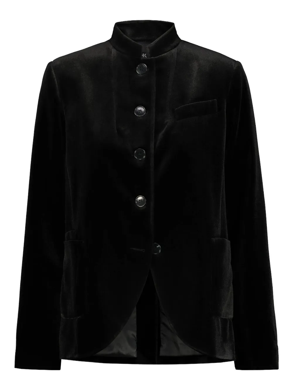 DRHOPE button-front velvet jacket | Black | Image 1