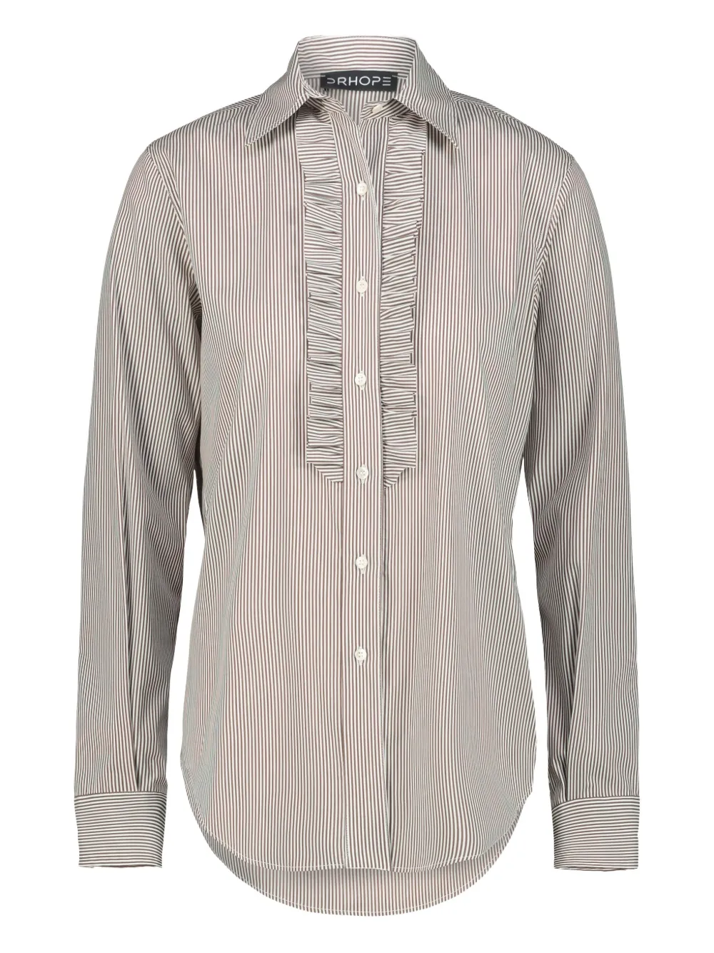 Drhope Dr. Hope Striped Cotton Shirt Clothing In Gray