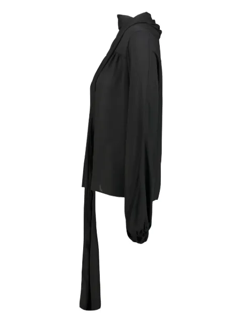DRHOPE scarf-collar long-sleeve blouse