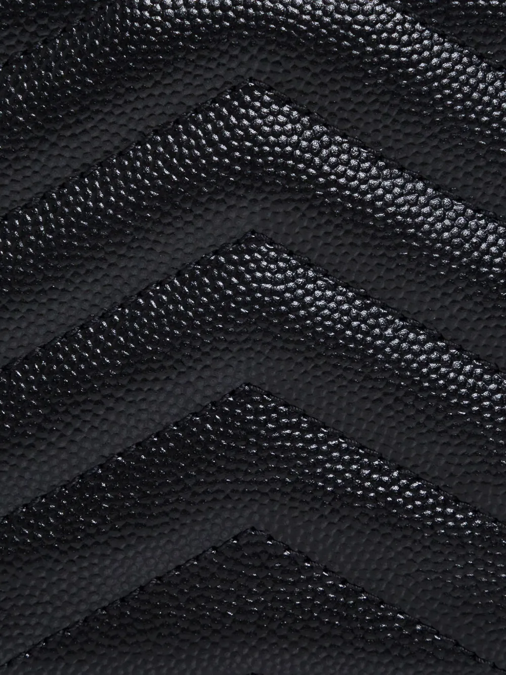 Saint Laurent Cassandre gewatteerde portemonnee met logo Zwart