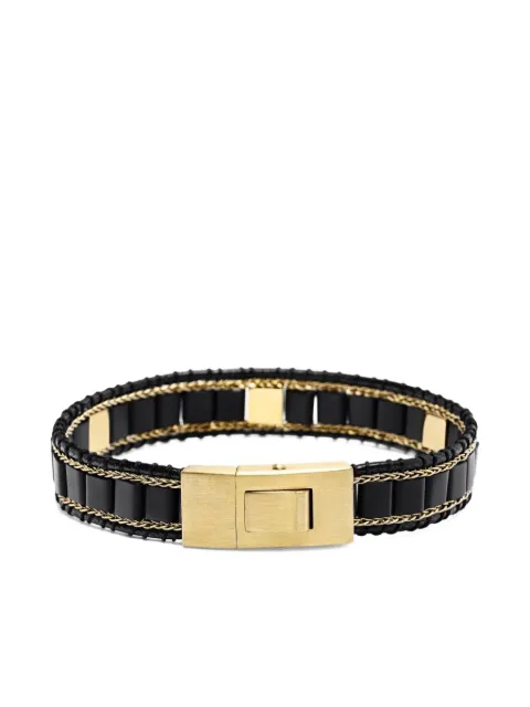 Nialaya Jewelry stud onyx bracelet