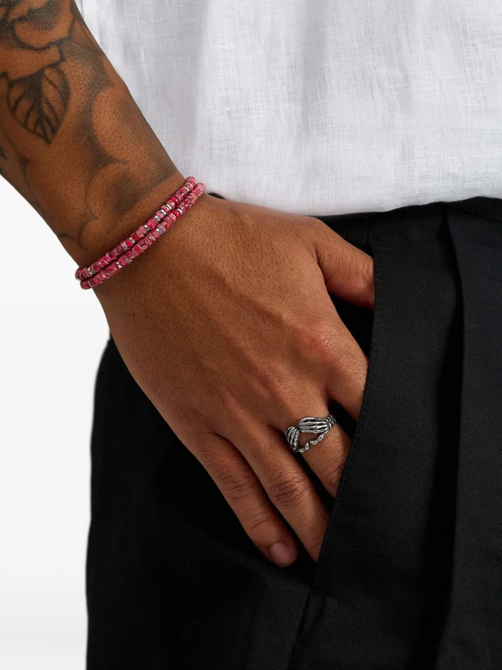 Heishi Howlite Wrap Bracelet