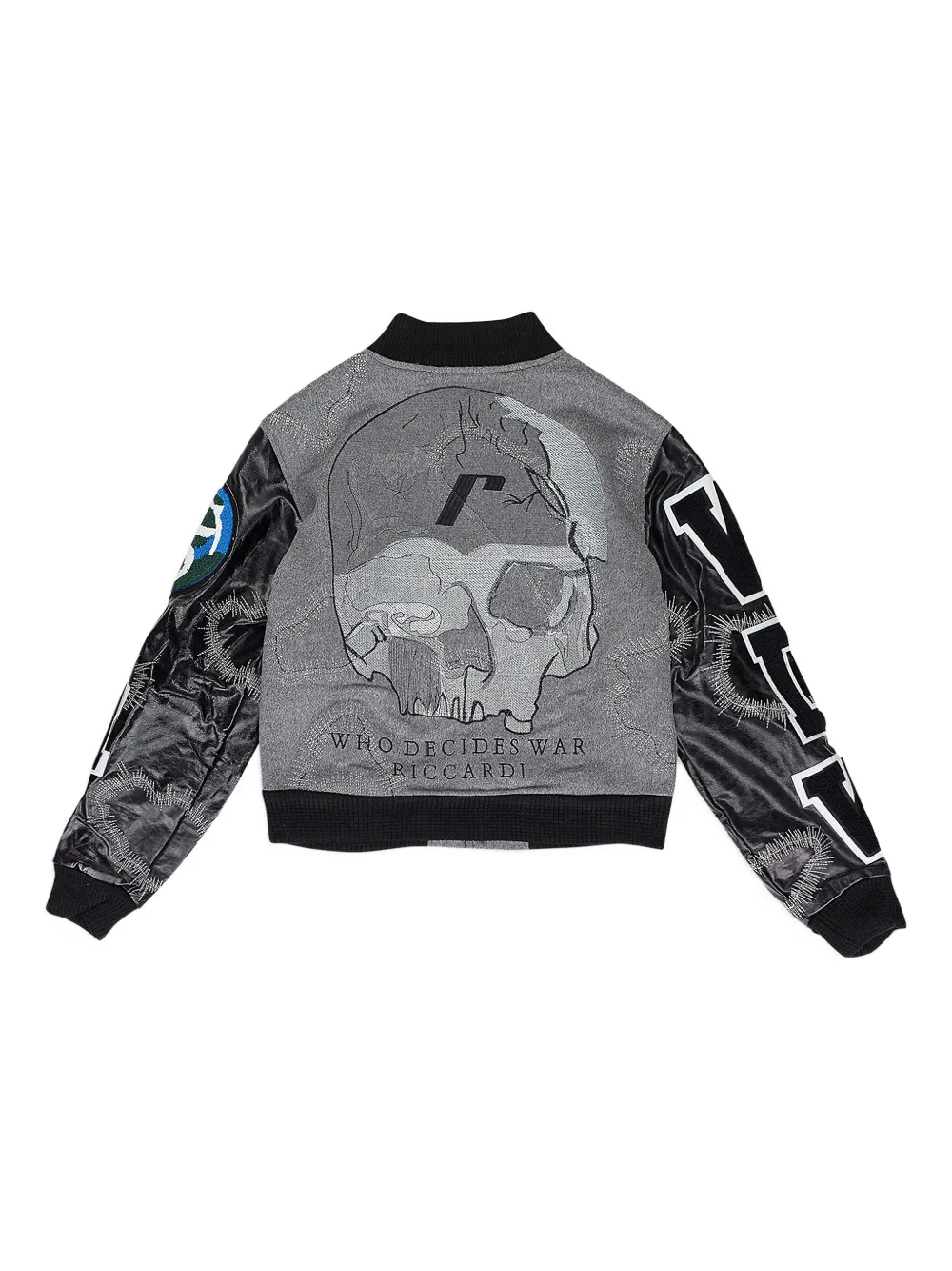 Who Decides War chamarra bomber Namesake en colaboración con Riccardi | Chamarras bomber | Image 2