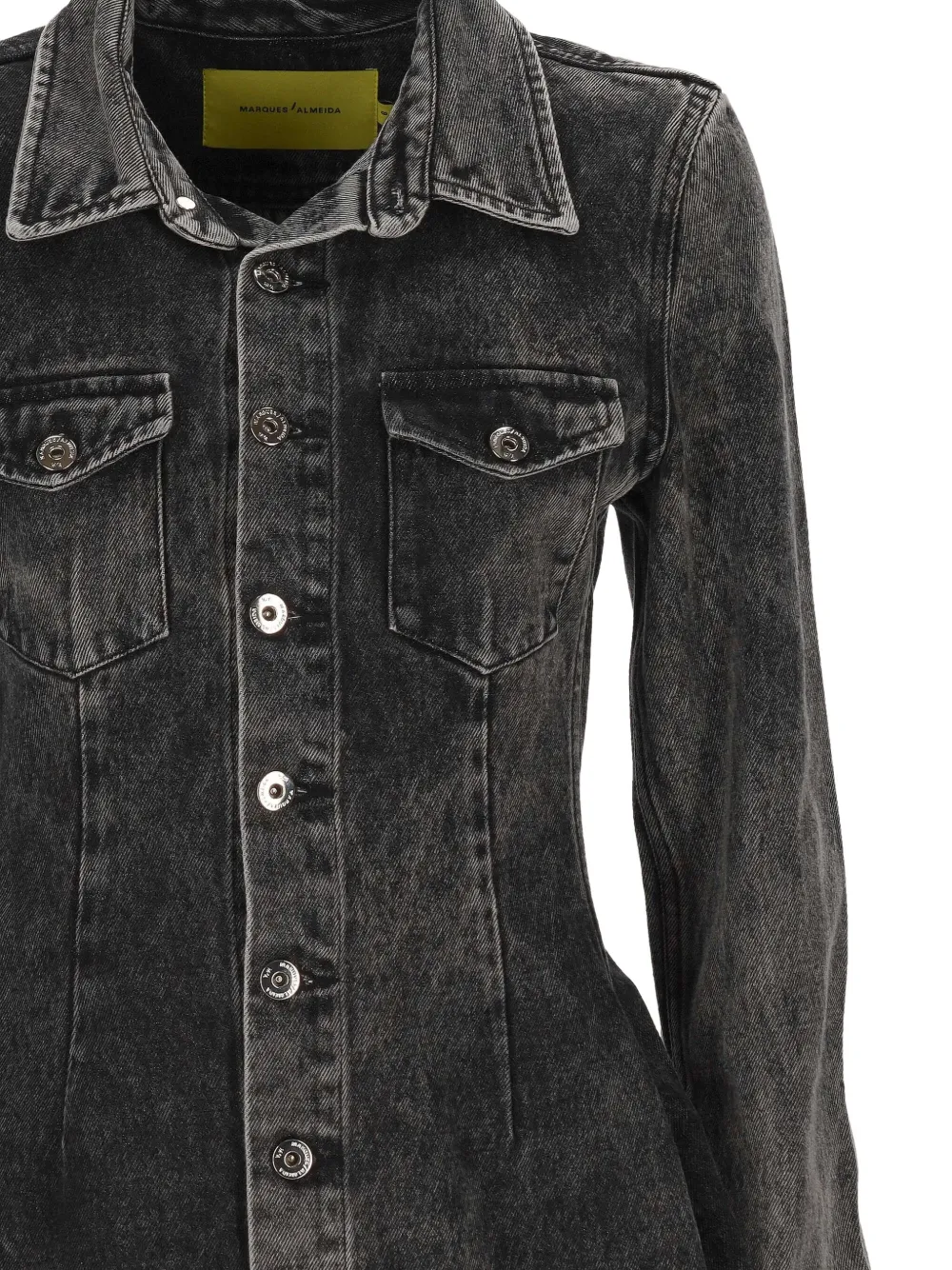 Marques'Almeida Mini-blousejurk Grijs