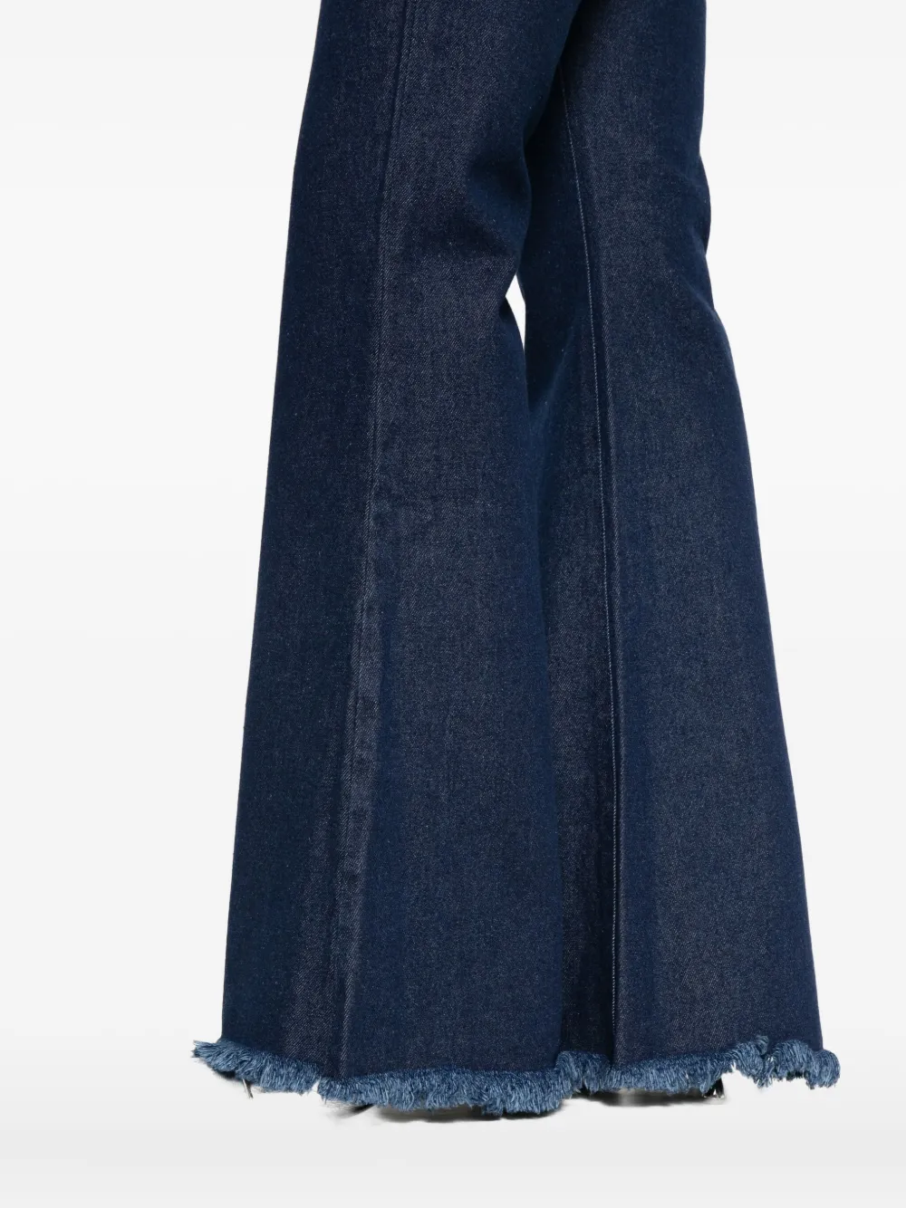 Marques' Almeida Frayed Jeans In Blue