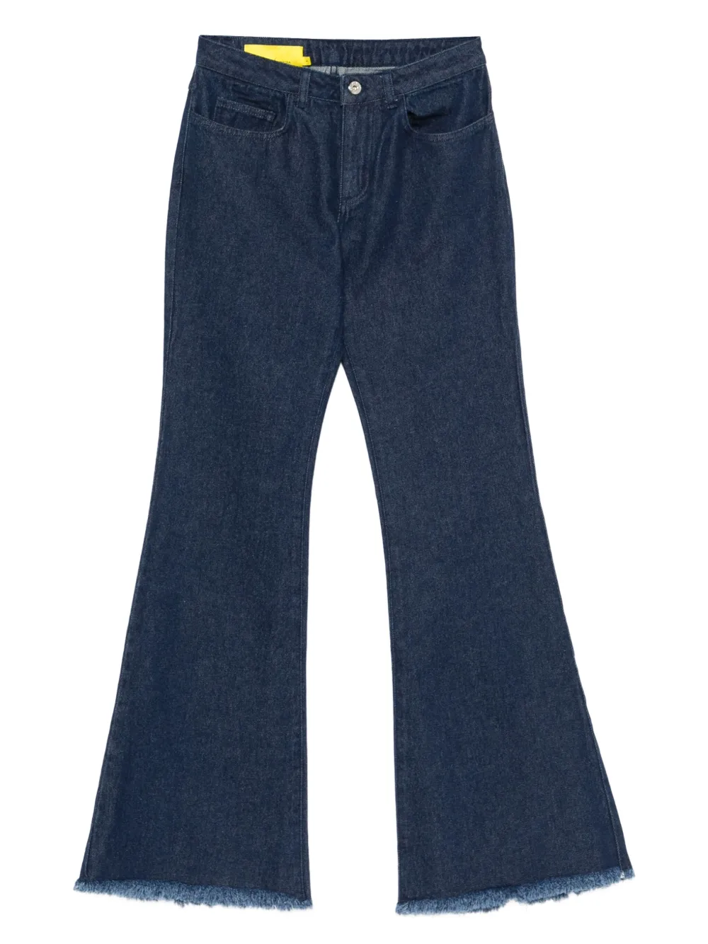 Marques' Almeida Frayed Jeans In Blue