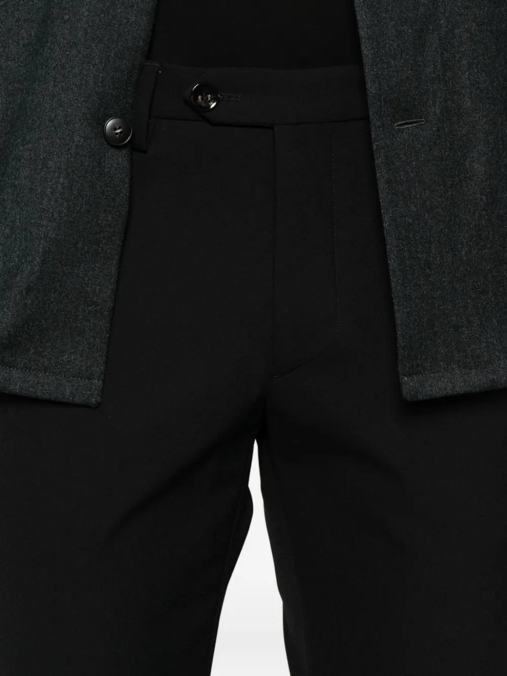 Michael Coal Tailored Trousers In Black