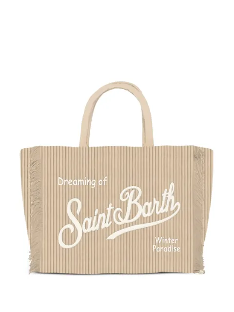 MC2 Saint Barth Colette Corduroy fringed tote bag