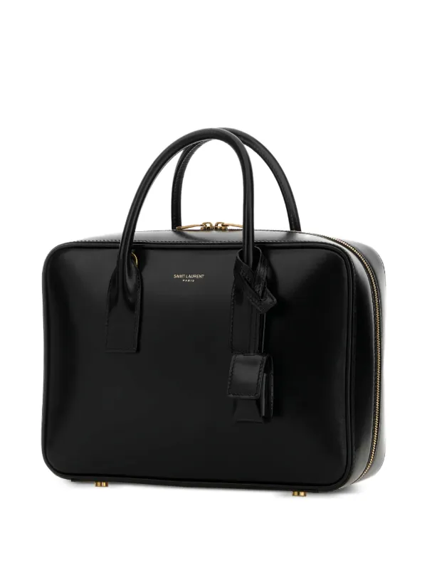Saint Laurent サックドジュール バウレットレザーハンドバッグ 