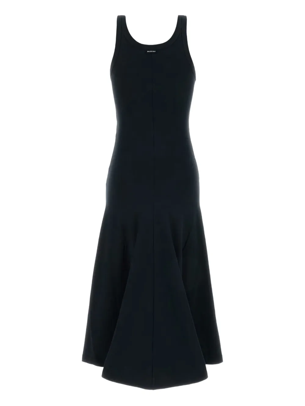 Balenciaga Midi-jurk met V-hals - Zwart