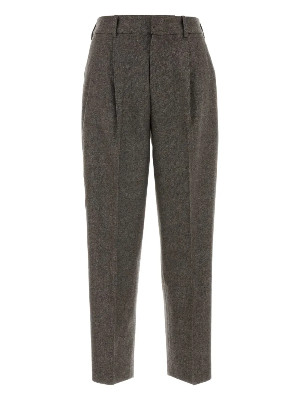 PT Torino front-pleated tailored trousers | Brown | Image 1