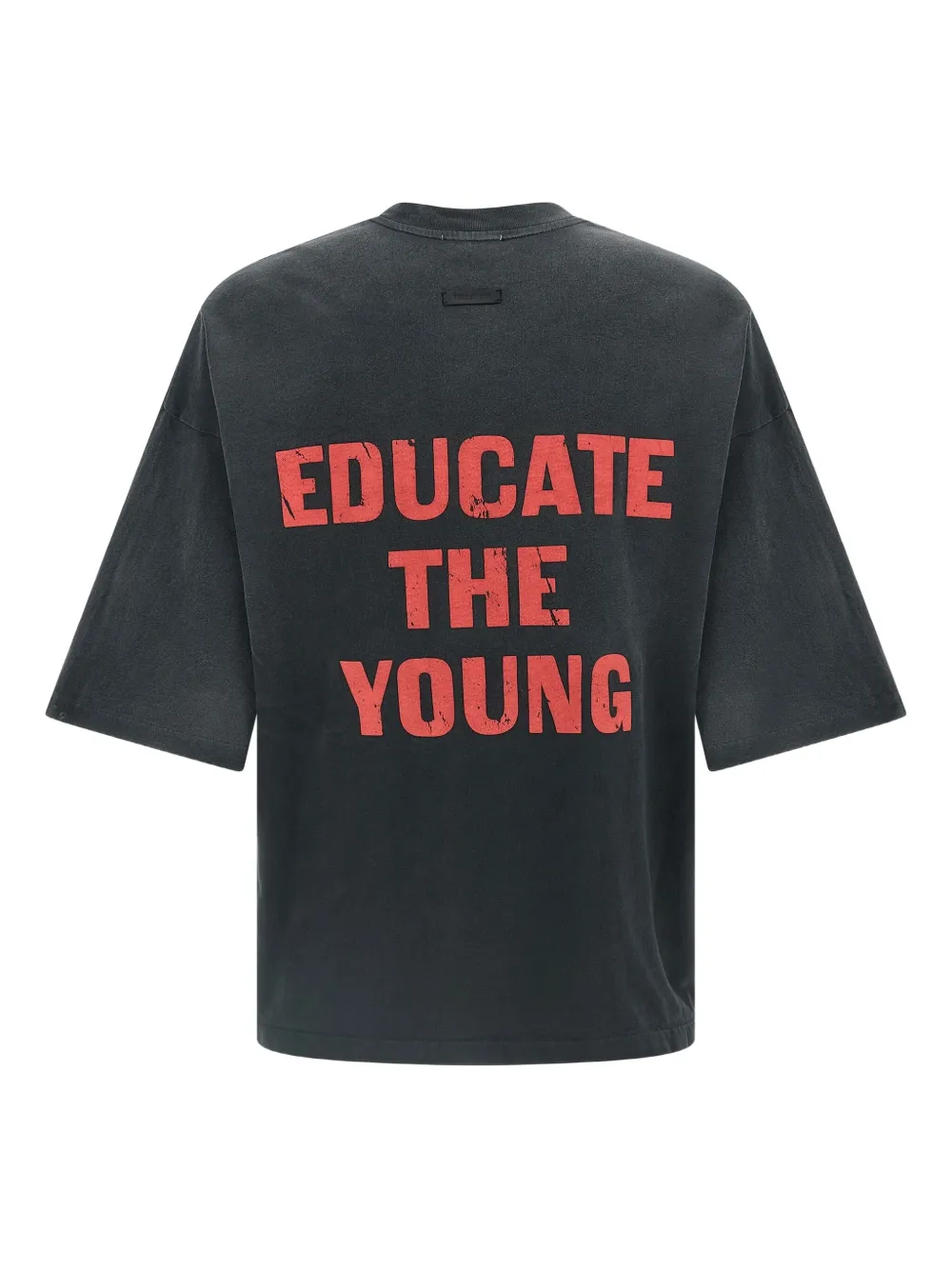 Fear Of God T-shirt met verlaagde schouders - Zwart