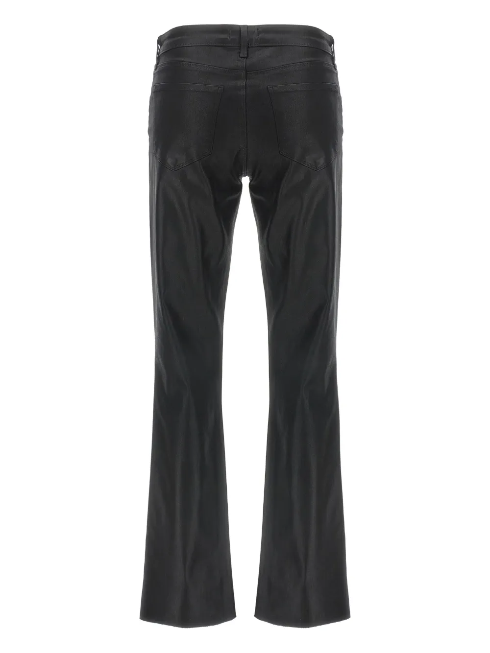 L'Agence Sneeki gecoate flared jeans - Zwart
