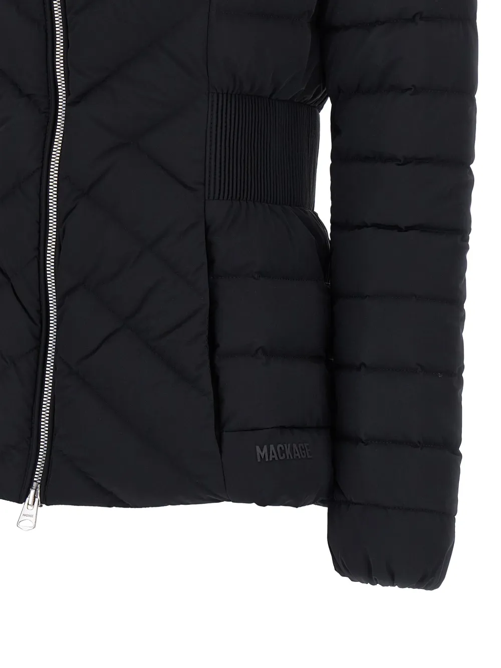 Mackage Quilted Hooded Jacket In Black