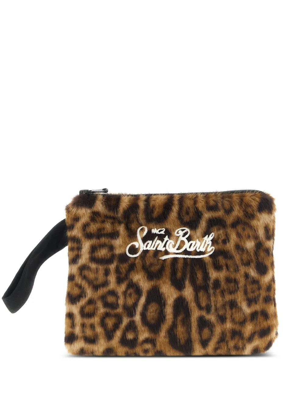 MC2 Saint Barth Clutch animal print com bordado | Marrom | Image 1