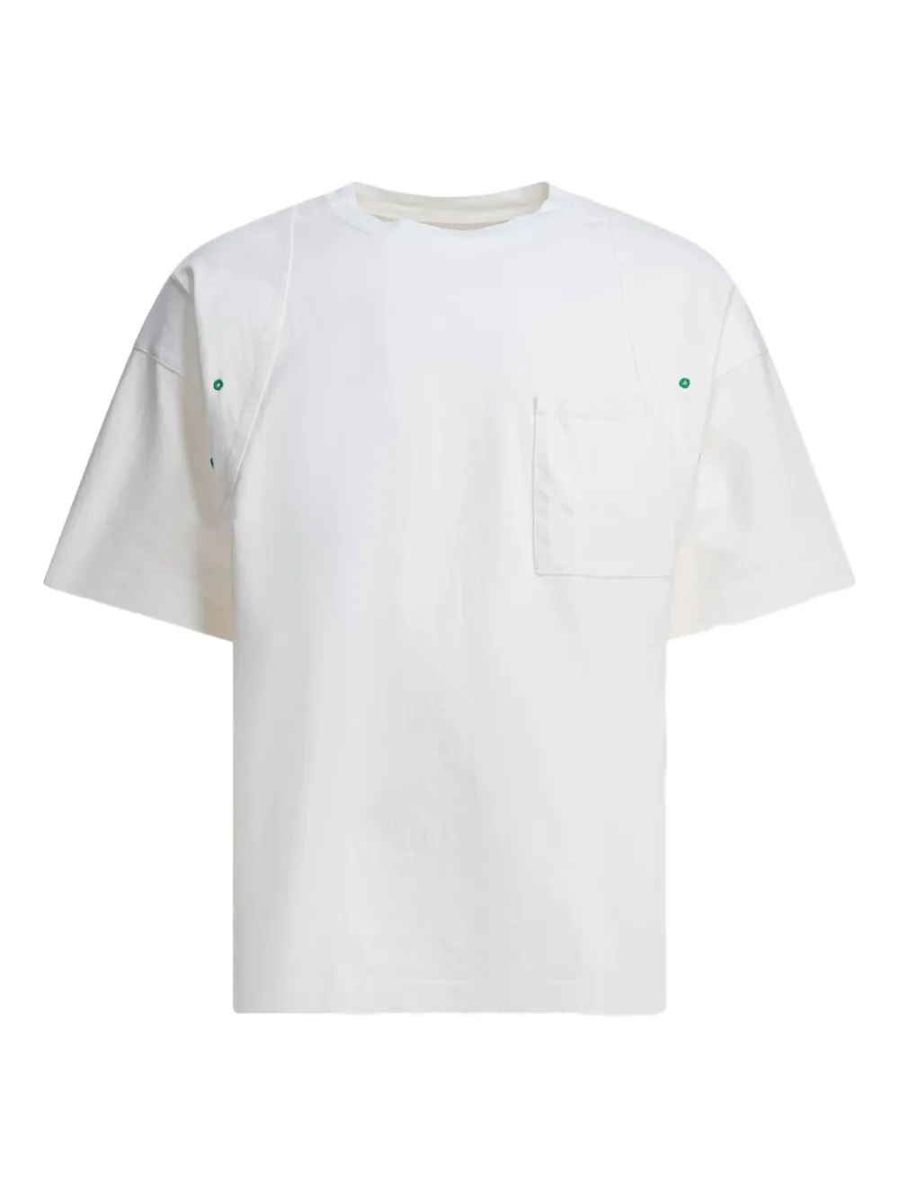 KAPITAL playera con paneles y bolsillos | blanco | Image 1